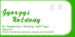 gyorgyi moldvay business card
